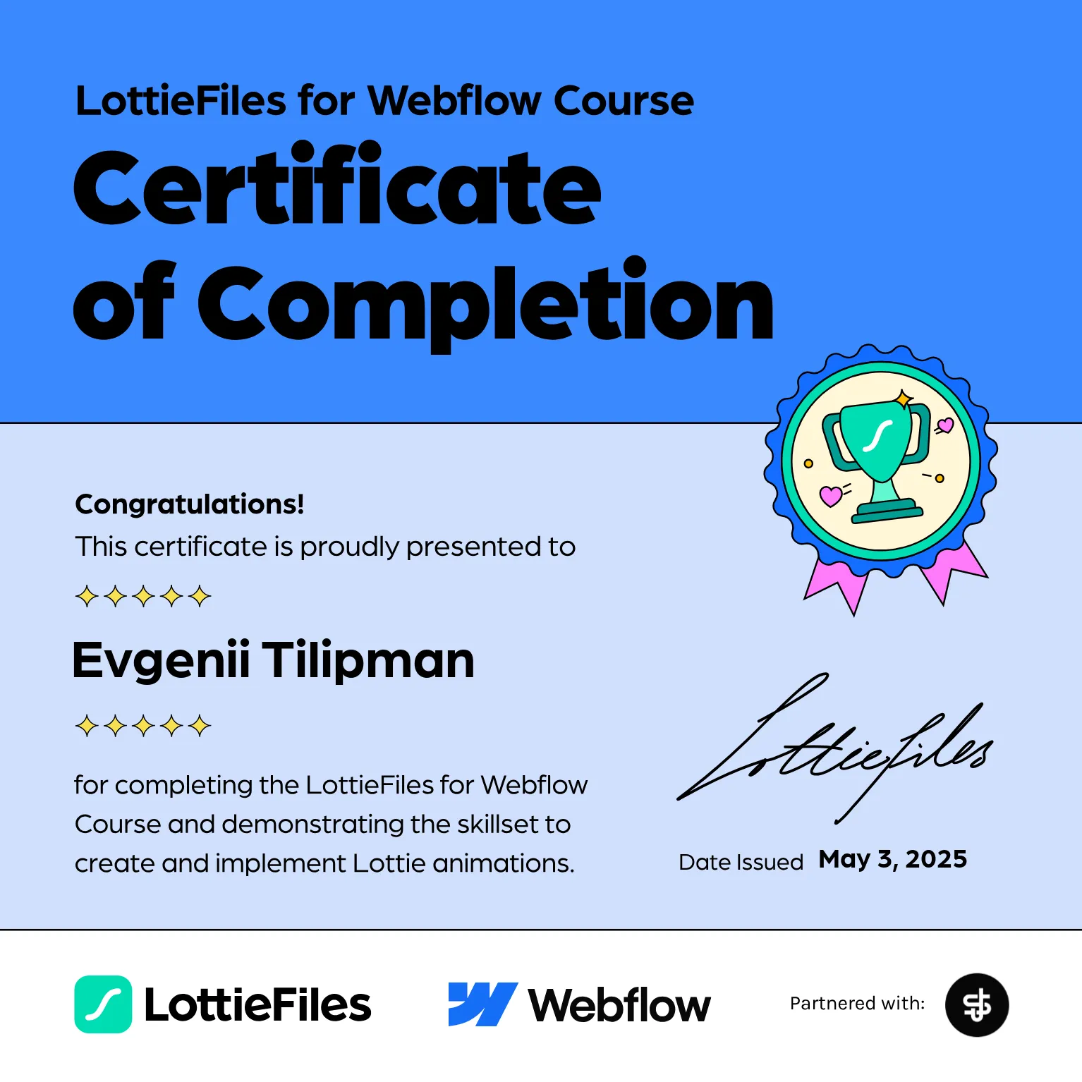 Add Lottie in Webflow: Certified Experts