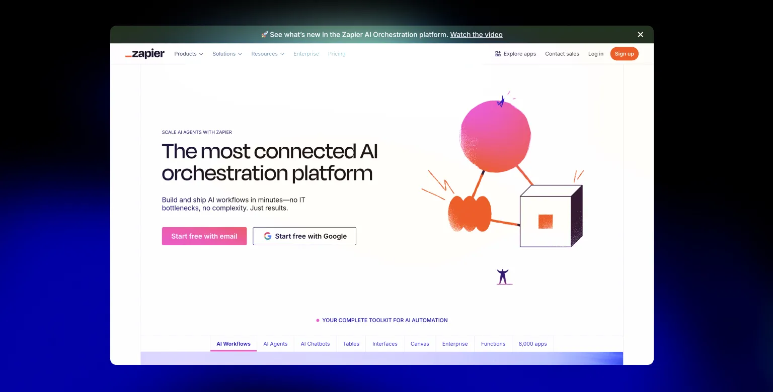 Webflow Zapier Integration: AI Automation Platform