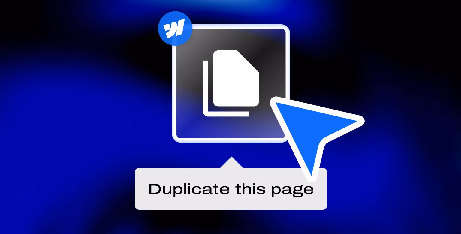 How to Duplicate a Page in Webflow