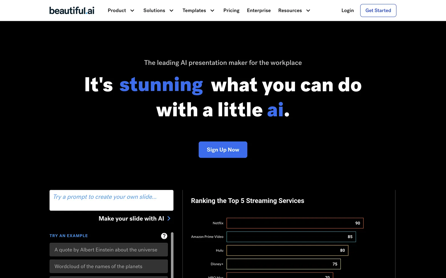 AI Website Example 19: Beautiful.ai