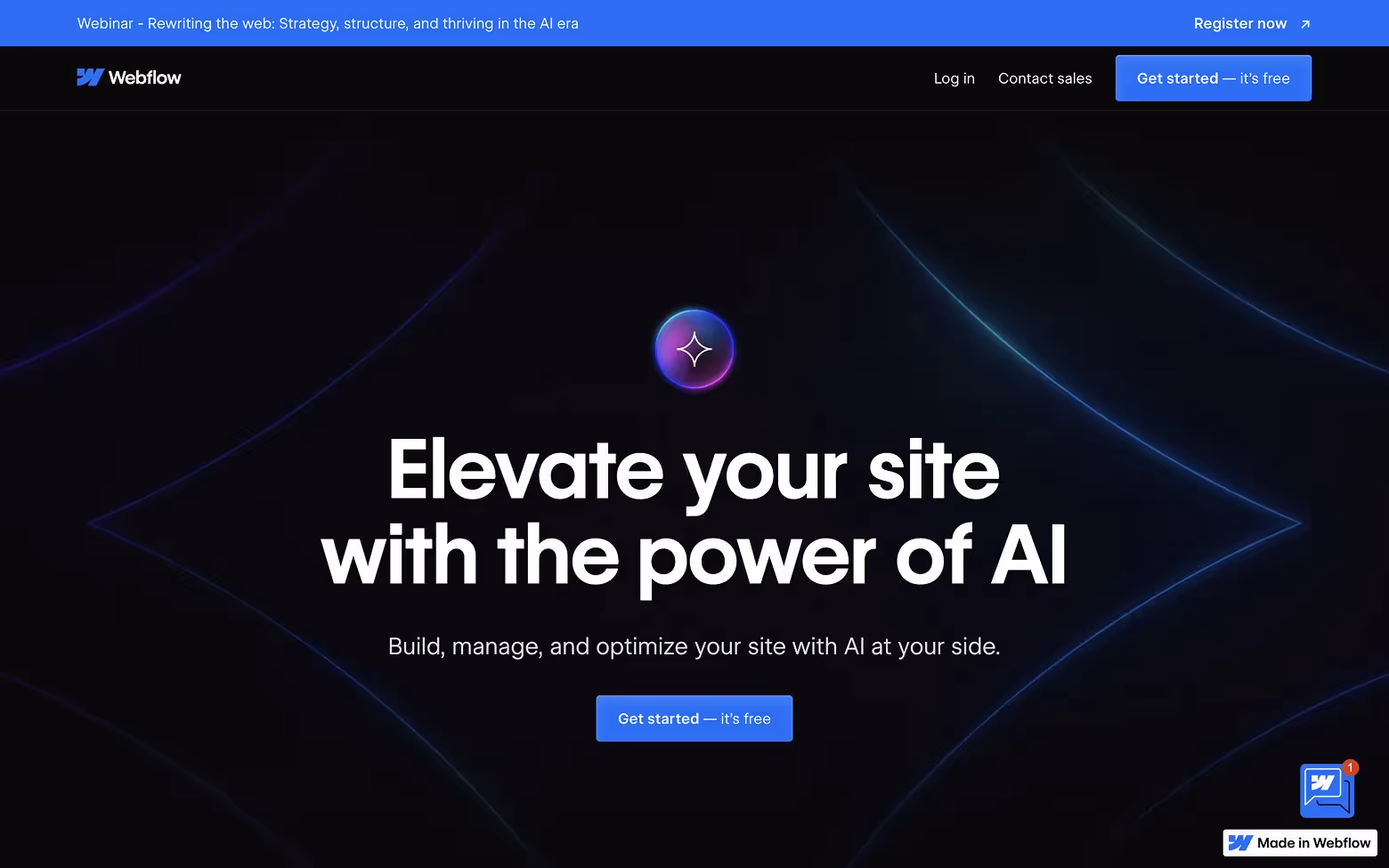 AI Website Example 20: Webflow AI