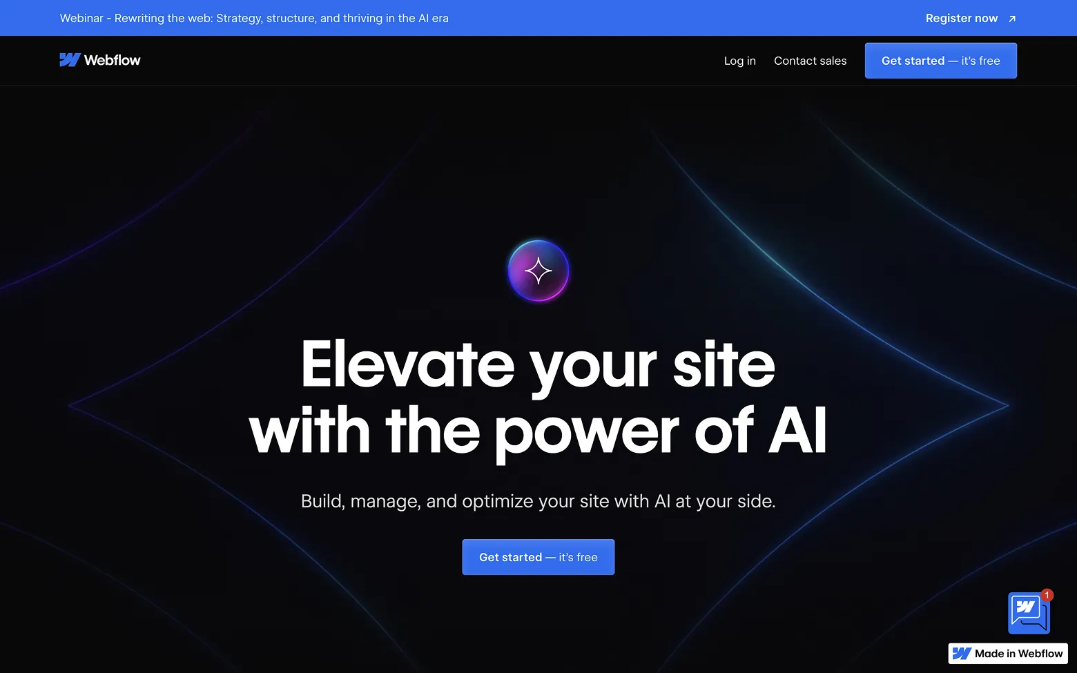 AI Website Example 20: Webflow AI