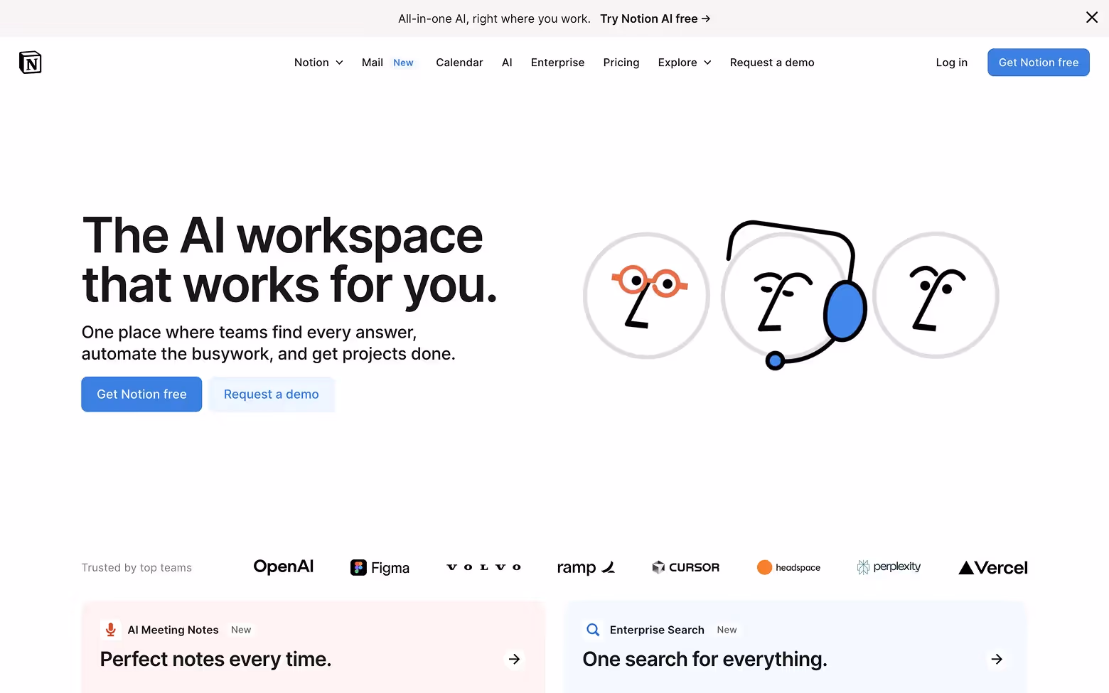 AI Website Example 26: Notion.com
