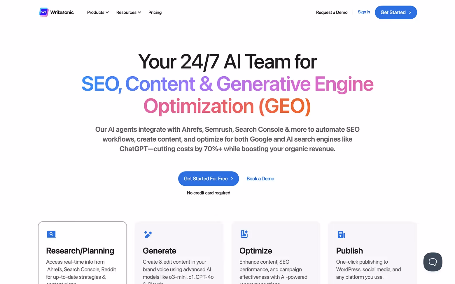 AI Website Example 32:Writesonic.com