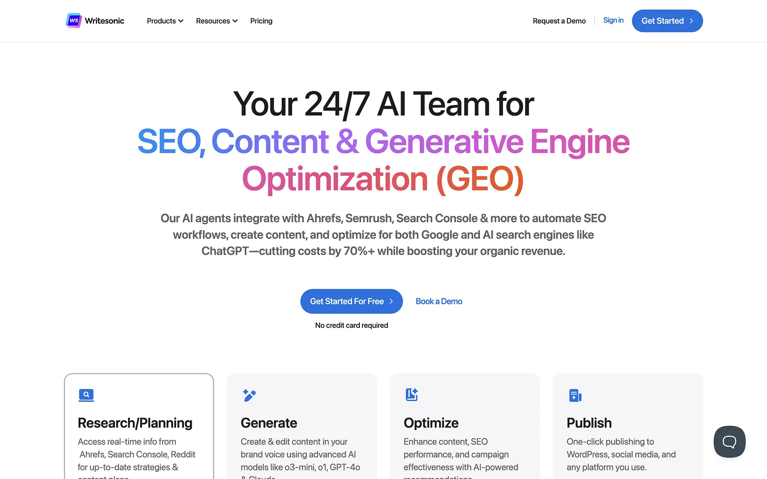 AI Website Example 32:Writesonic.com