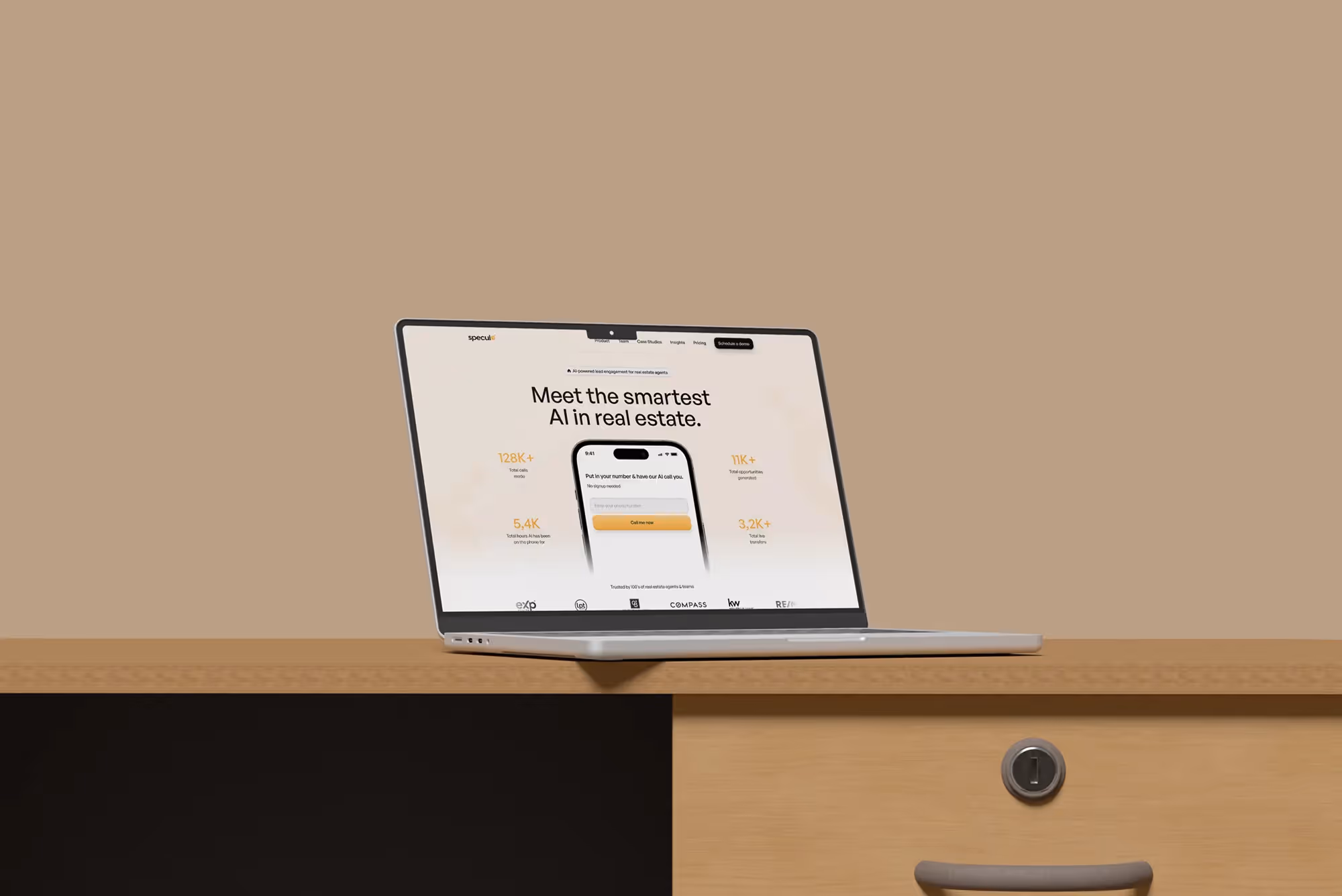 Speculo.ai Hero Section Product Showcase