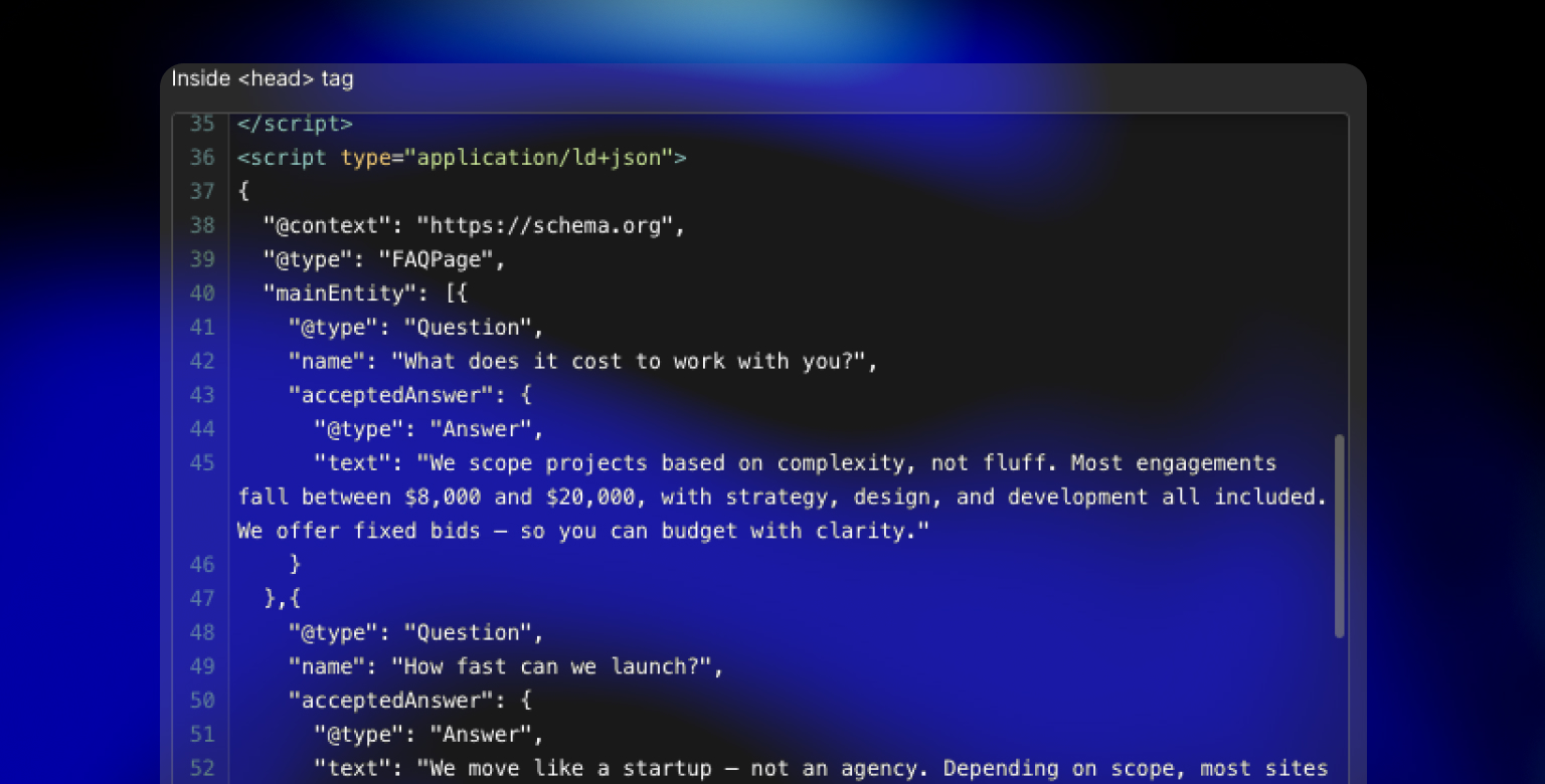 Webflow Schema Markup: S aticImplementation