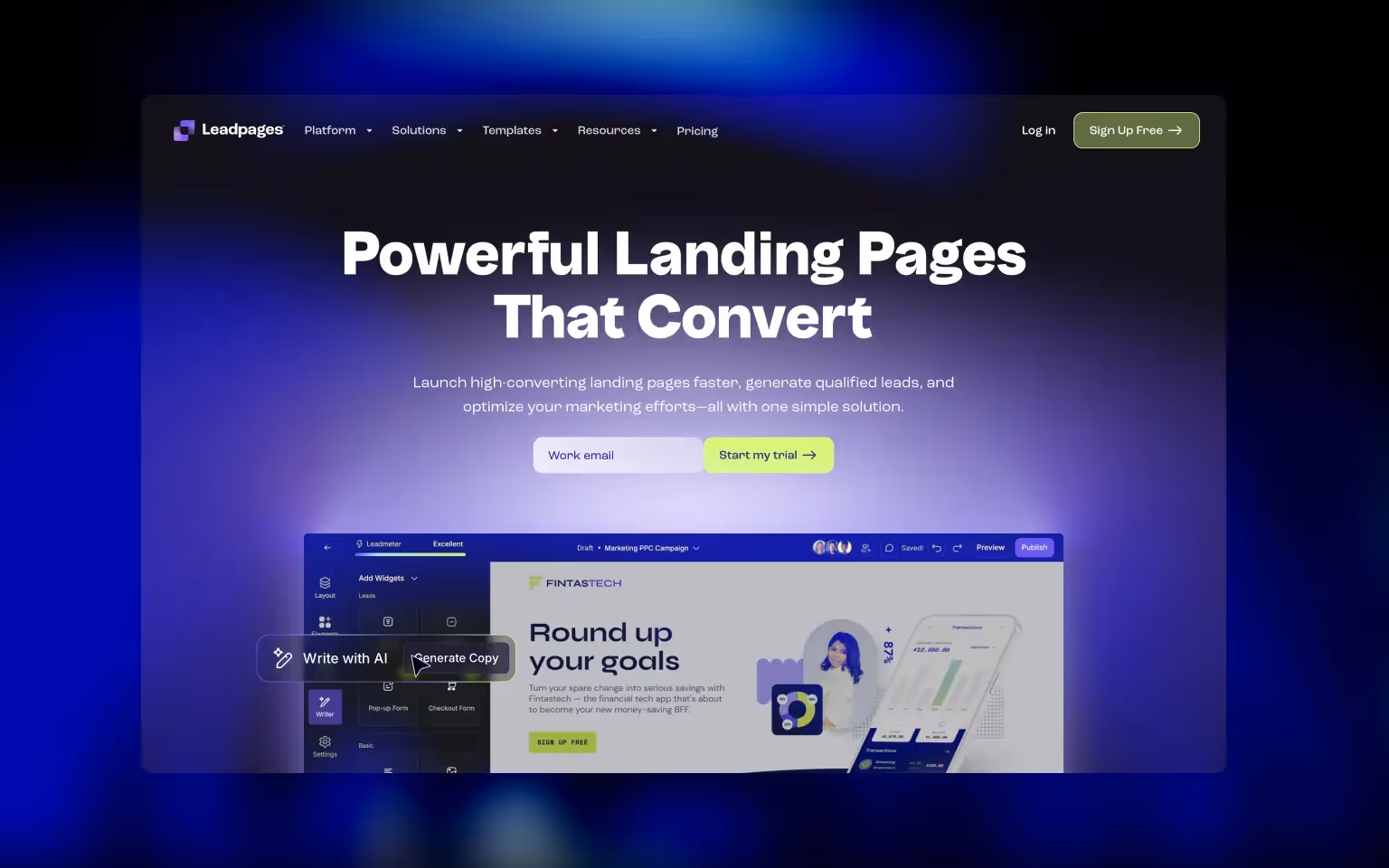 Leadpages: Unbounce Alternative #3