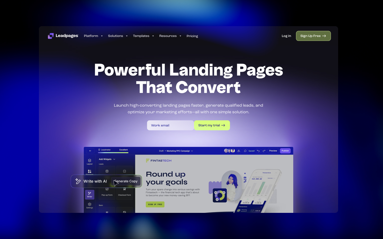 Leadpages: Unbounce Alternative #3