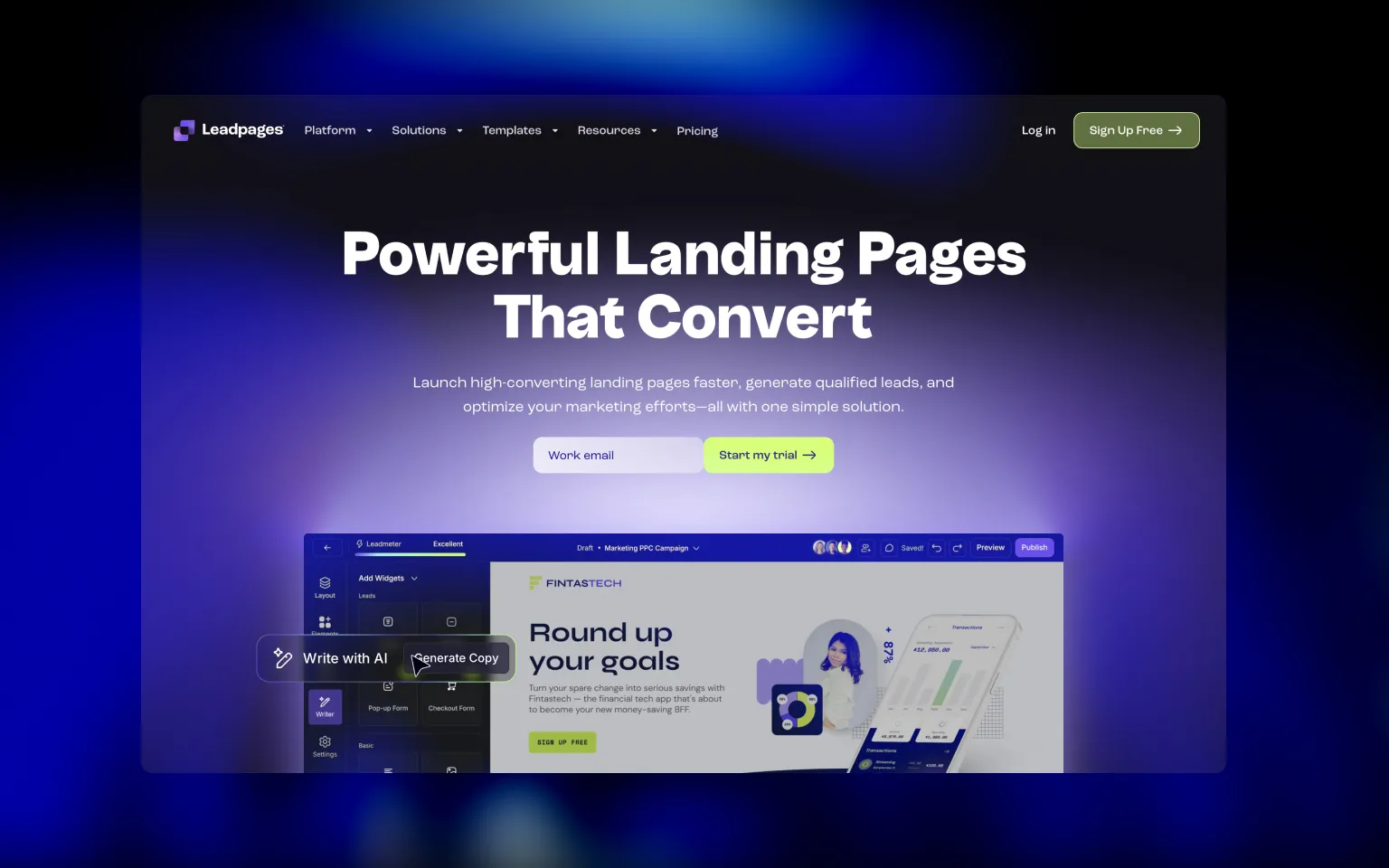 Leadpages: Unbounce Alternative #3