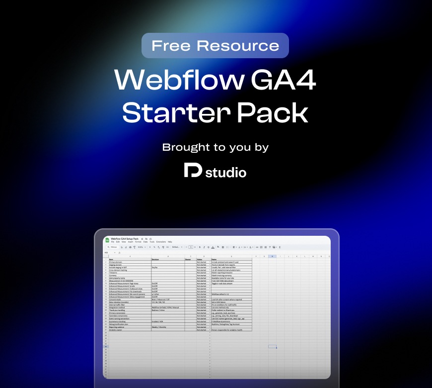 Webflow Google Analytics Integration