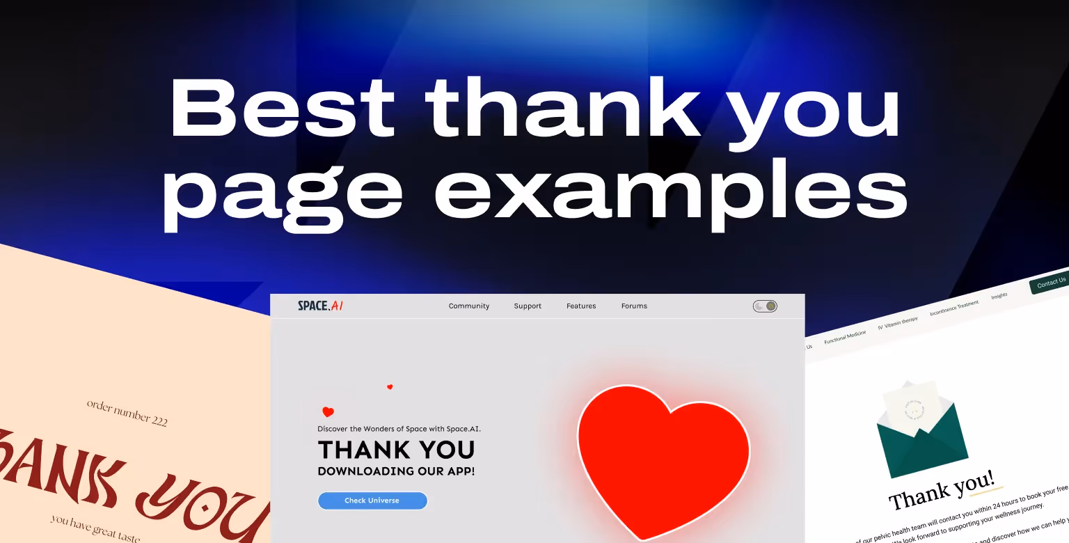 11 Thank You Page Examples That Actually Convert (2025)
