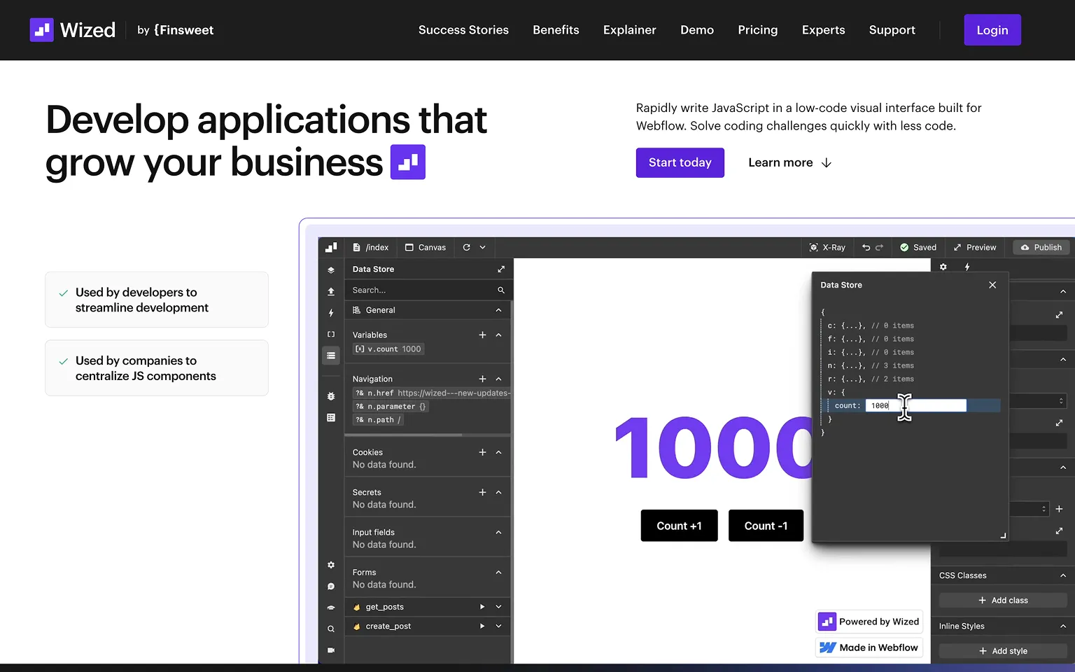 Wized.com Website