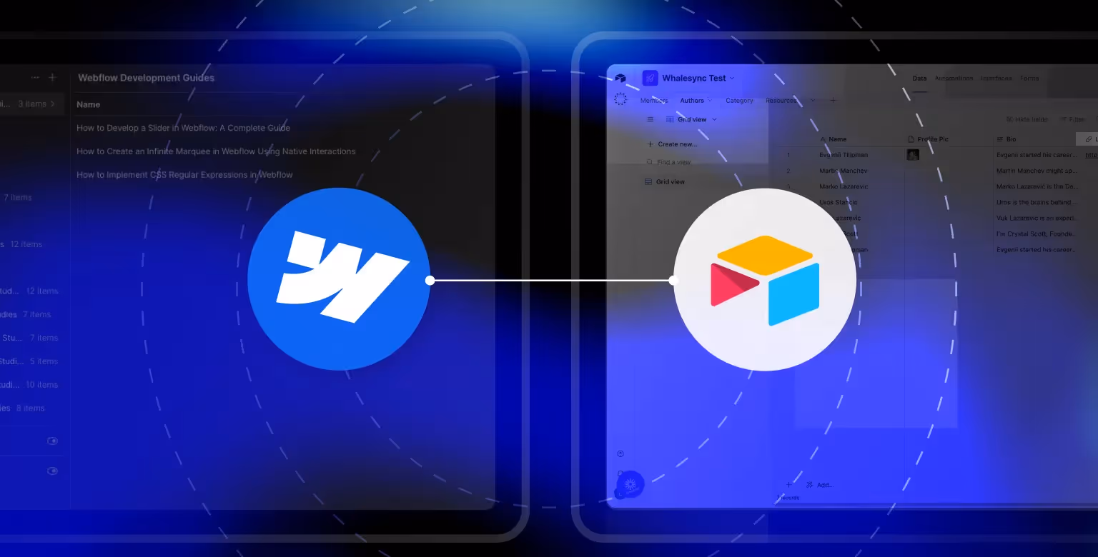 Webflow Airtable Integration Guide