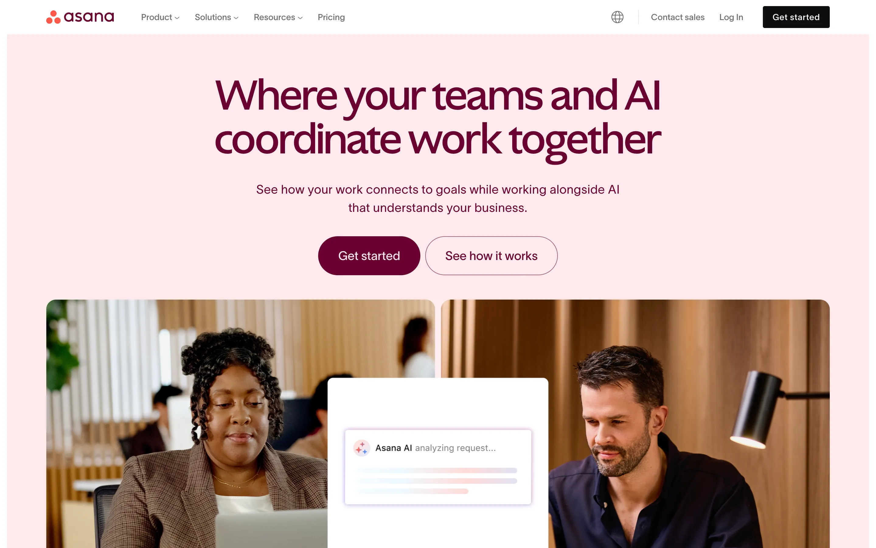 B2B website example #11: Asana