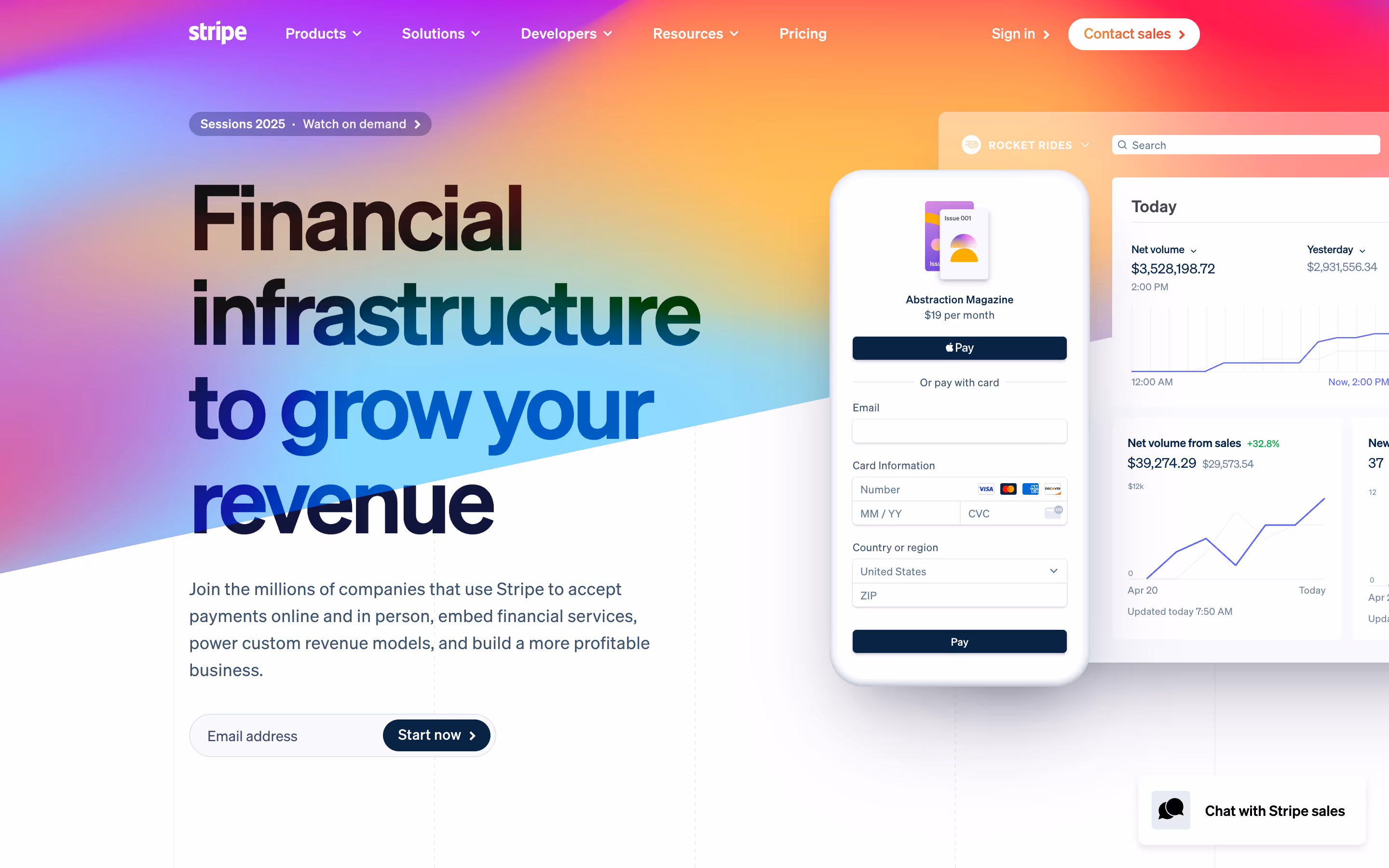 High-converting Website Example: Stripe