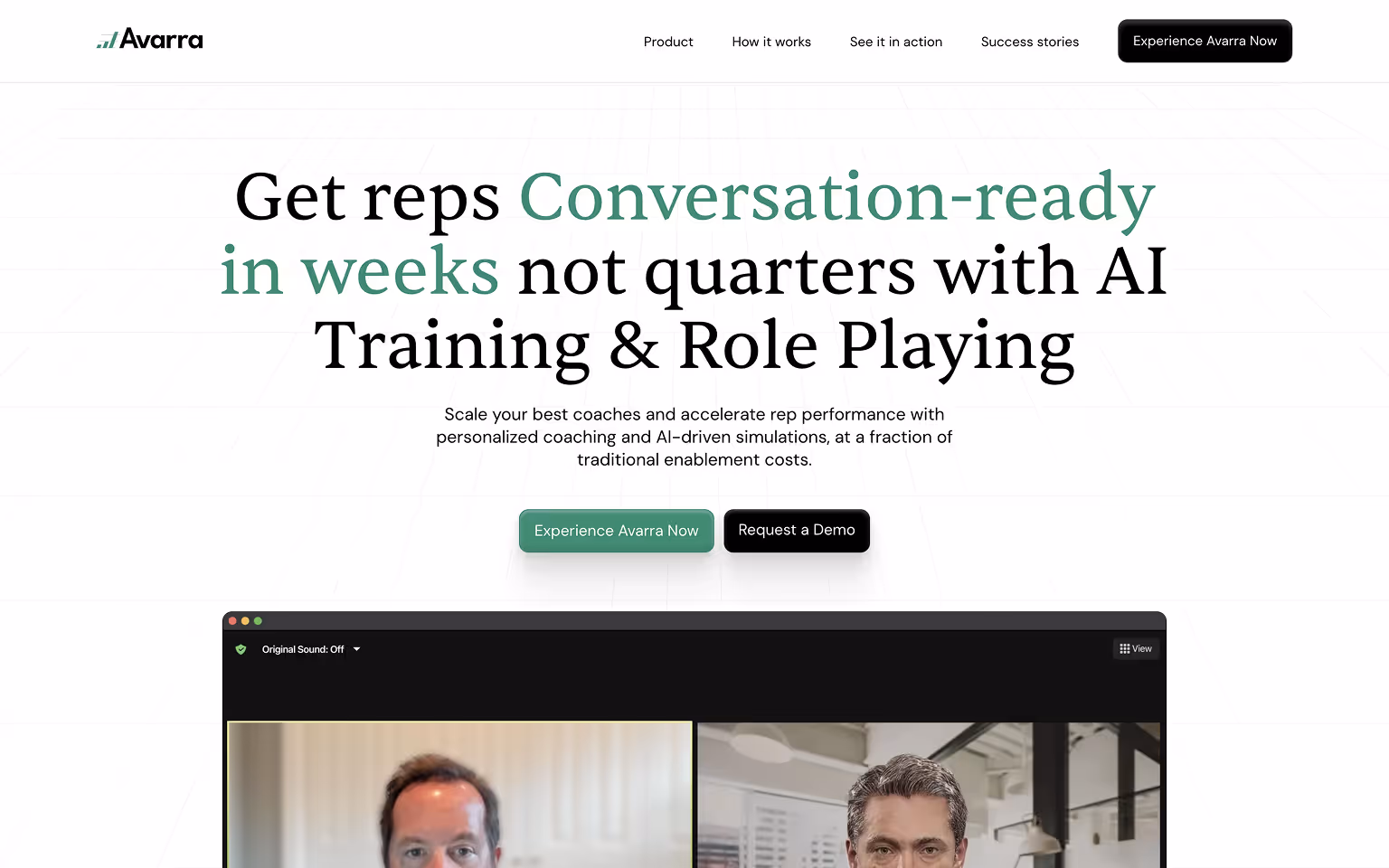Avarra.ai: Minimalism web design trend in action