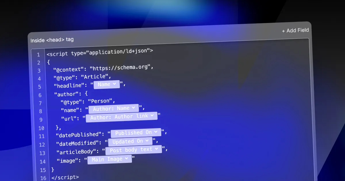 Webflow Schema Markup: Dynamic