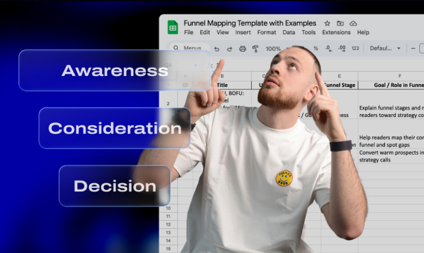 Evgenii Pointing at Funnel Mapping Template
