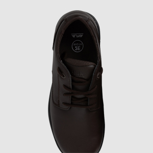 Alpha Dux Junior School Shoes Brown
