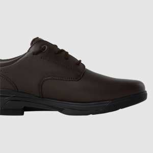 Alpha Dux Senior Girls School Shoes Brown