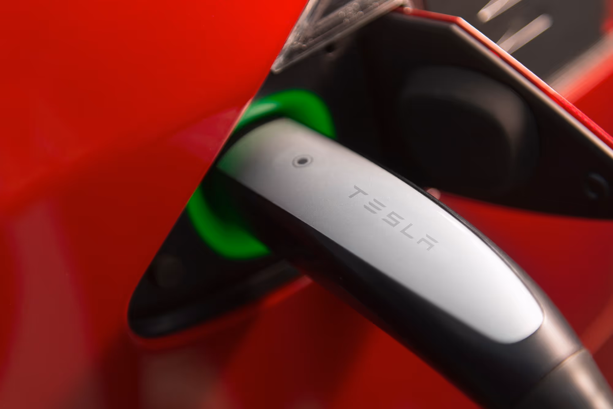 Wall connector charging 