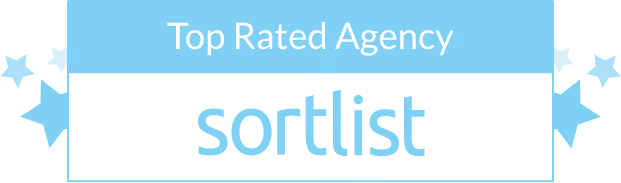 Ein Badge von Sortlist als Zertifizierter Partner