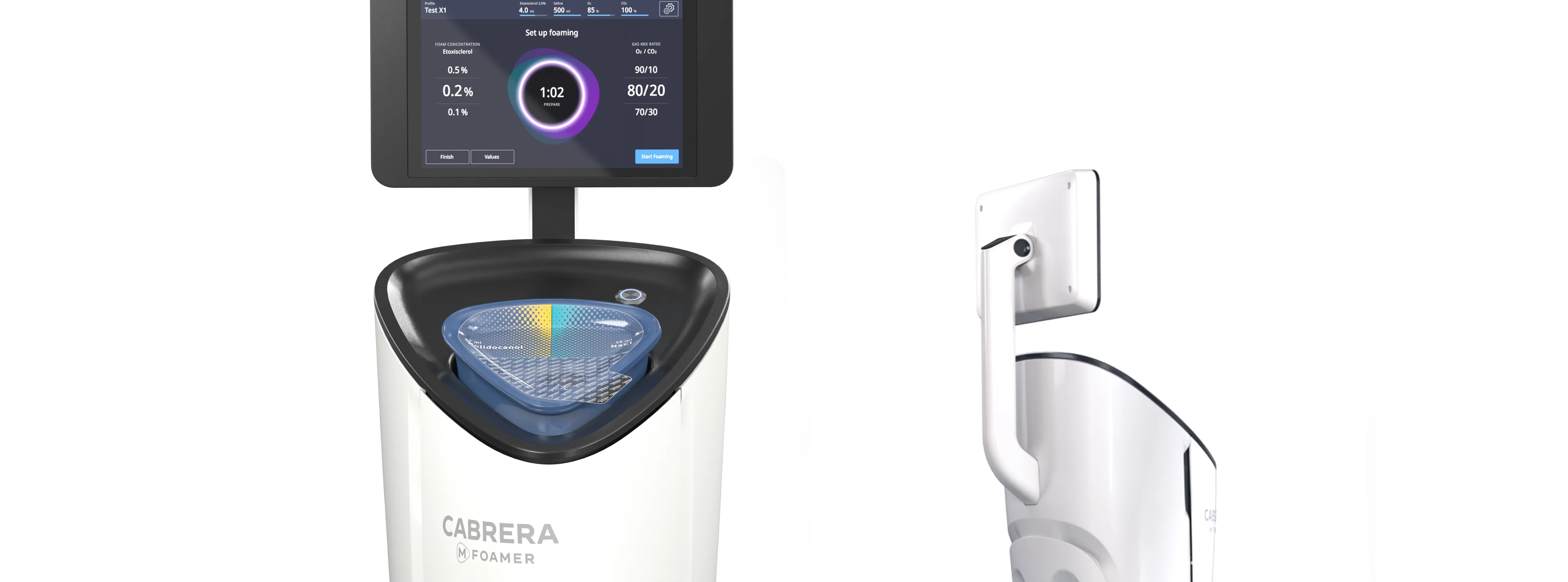 Microfoam - innovative design against venous disorders