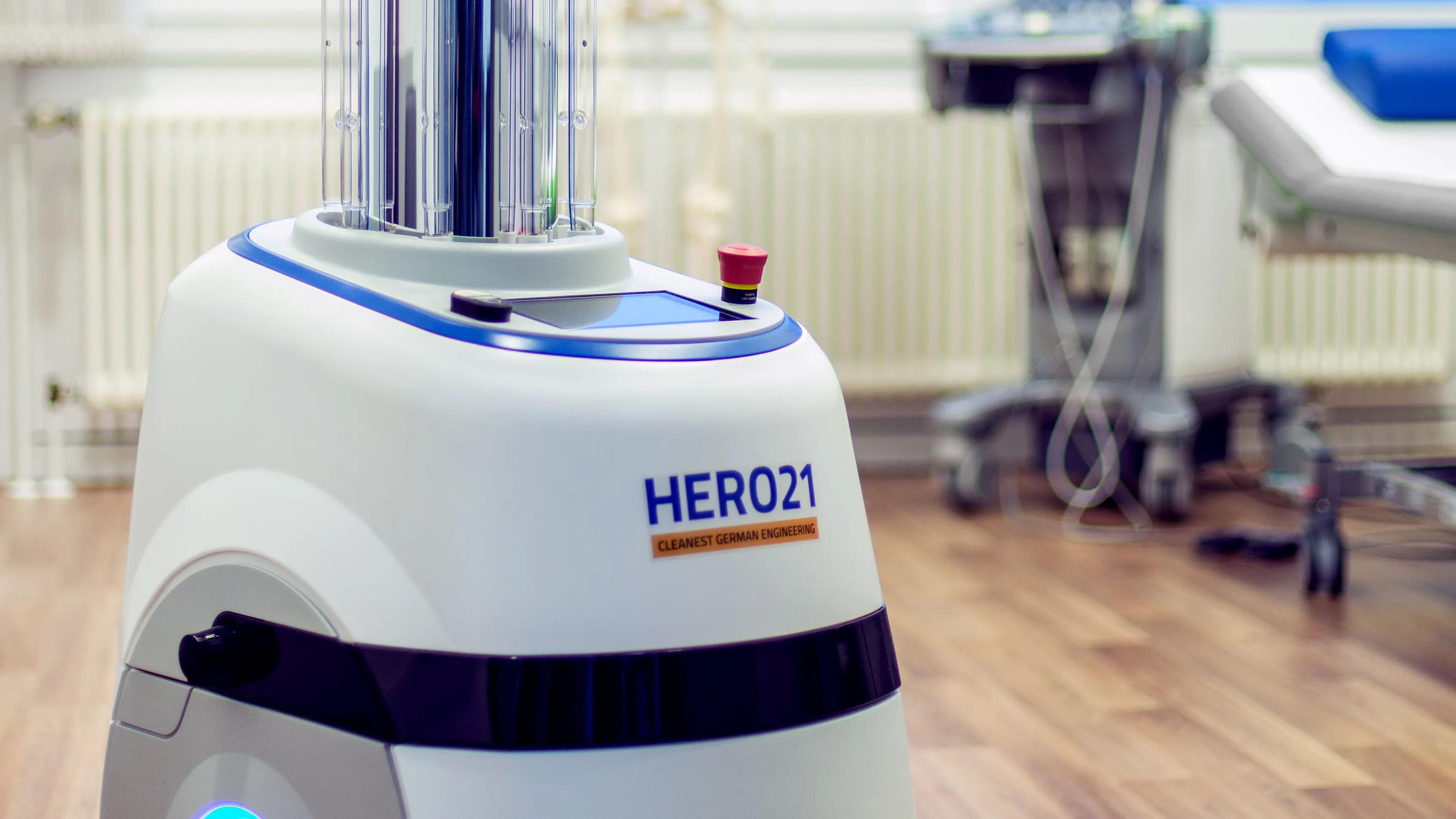 Hero21 - Disinfection robot for healthcare environments