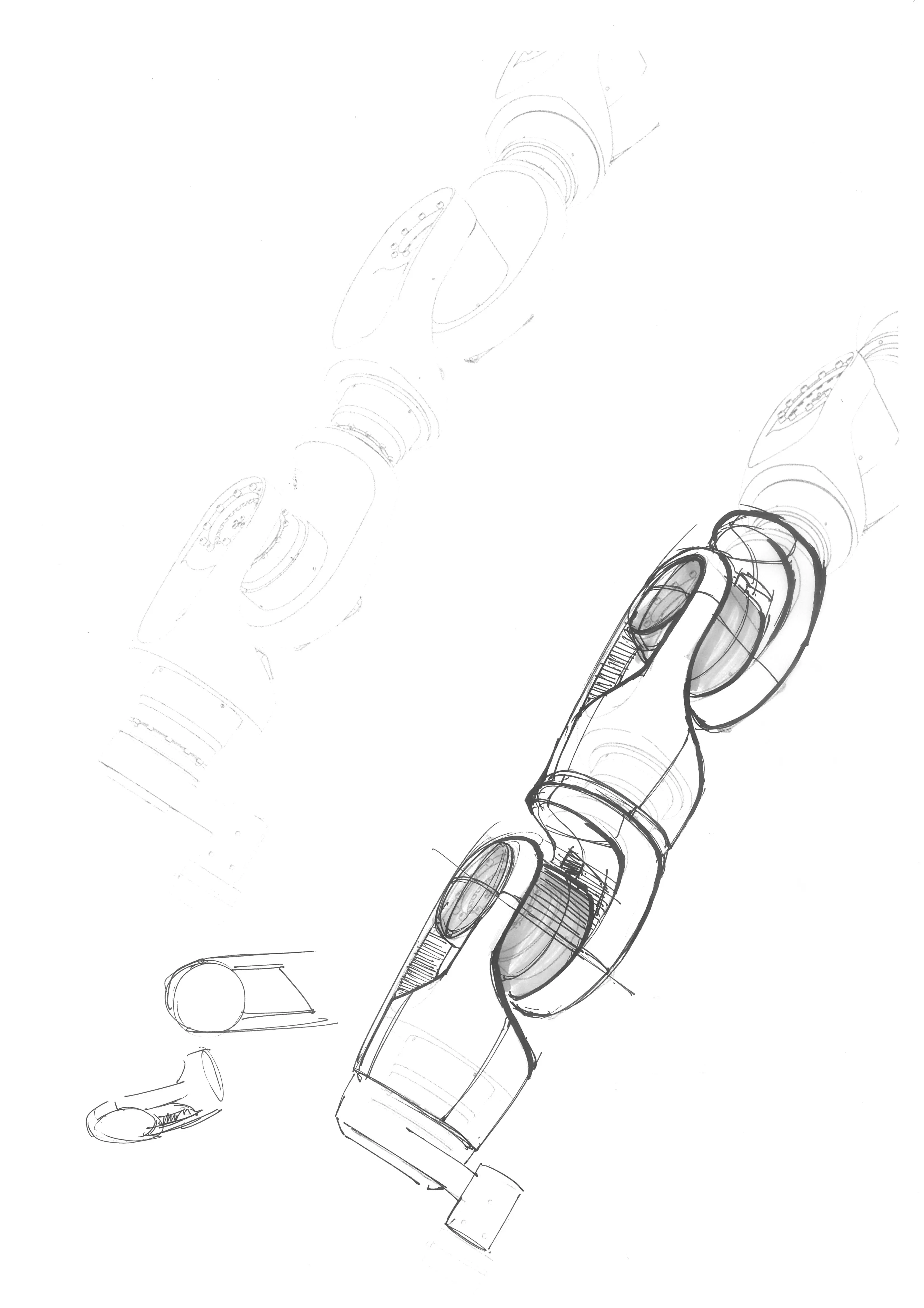 Sketches 7-Achsen-Roboterarm