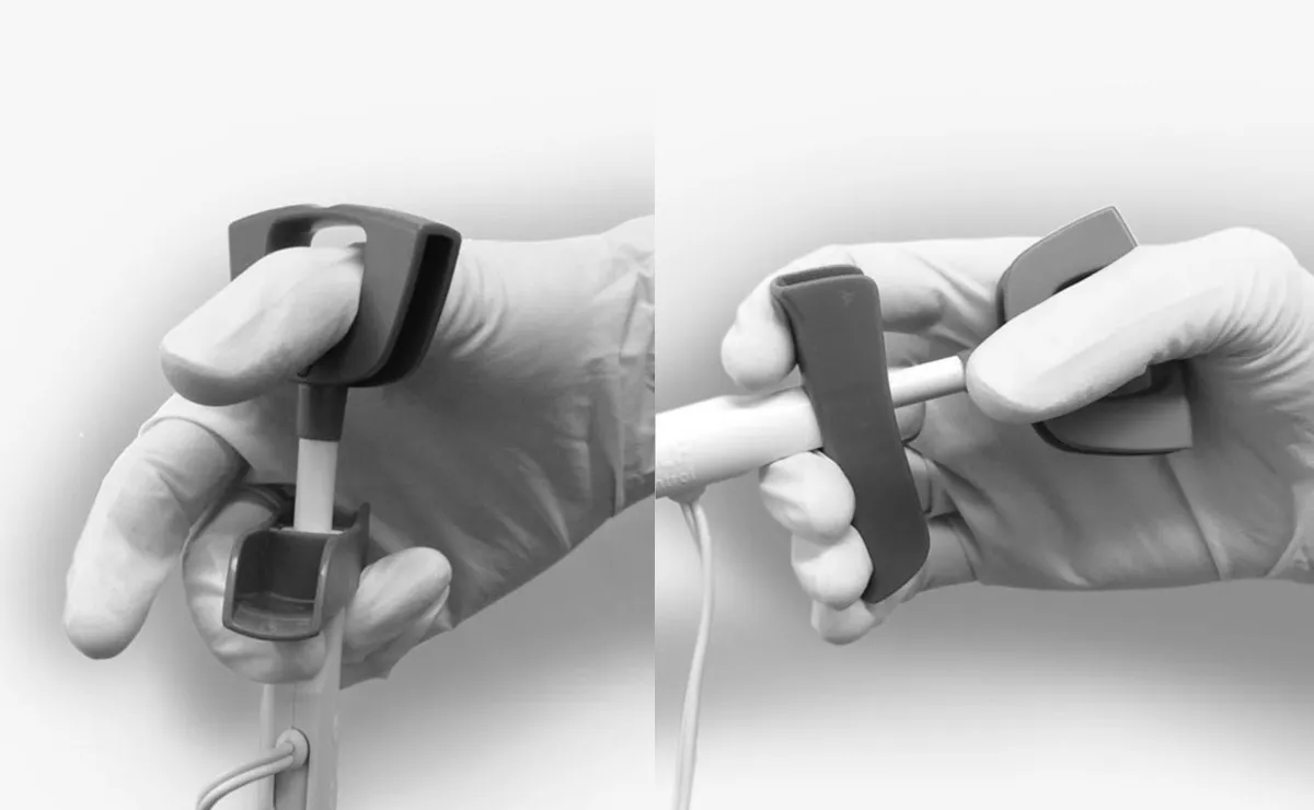 TipControl provides safe, ergonomic access for various hand positions and hand sizes of the operators