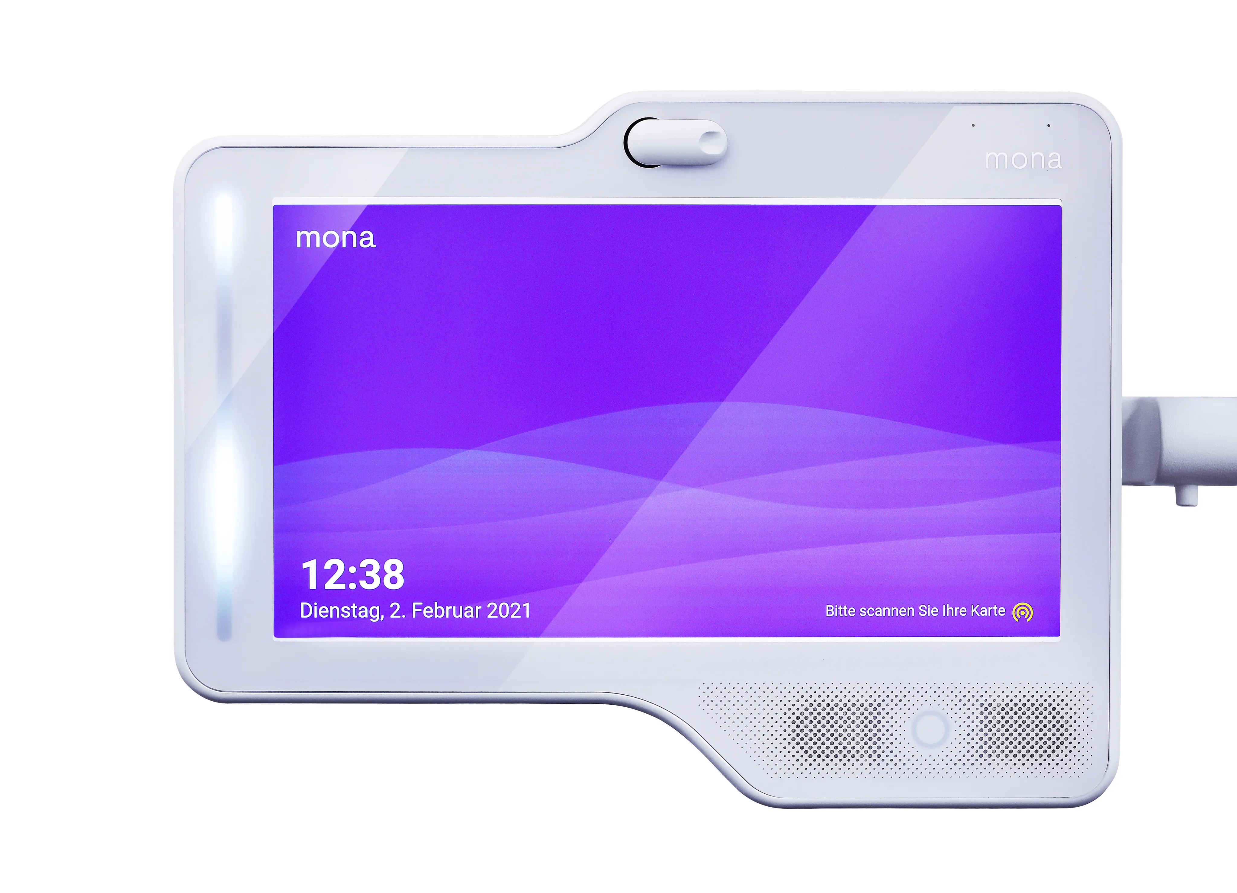 Semi-transparent case front