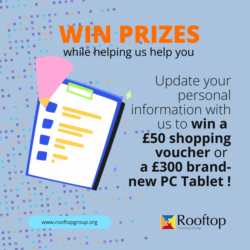 Keeping in touch 2026 - your chance to win great prizes including a PC tablet worth £300