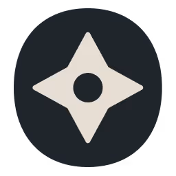 L'icône de SHUNPO représente un shuriken pour exprimer sa rapidité, un peu comme un ninja.