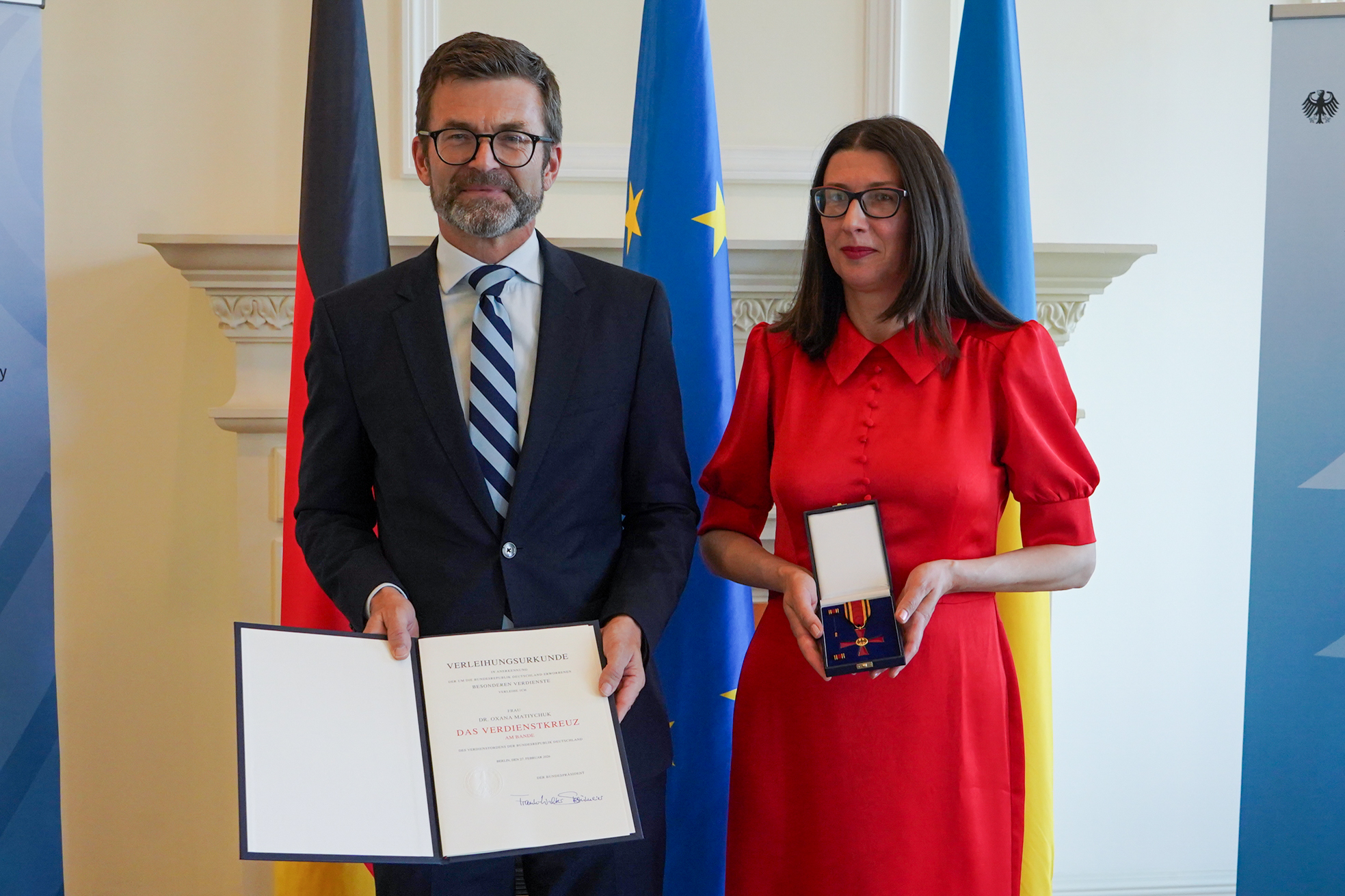 Державна нагорода Німеччини для Оксани Матійчук