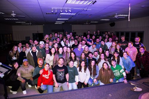 Image of 2 girls apart of the Young Adults Ministry at Crosspoint Church