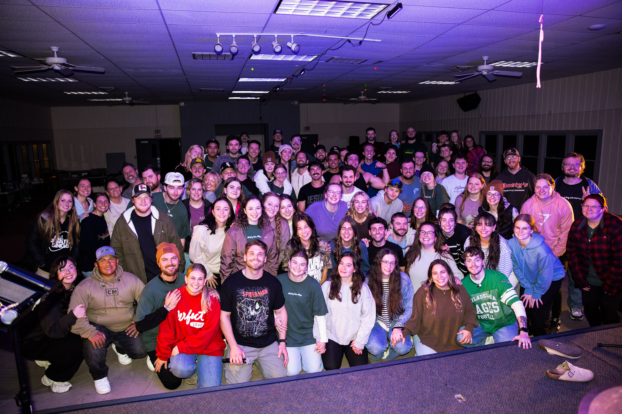 Image of 2 girls apart of the Young Adults Ministry at Crosspoint Church