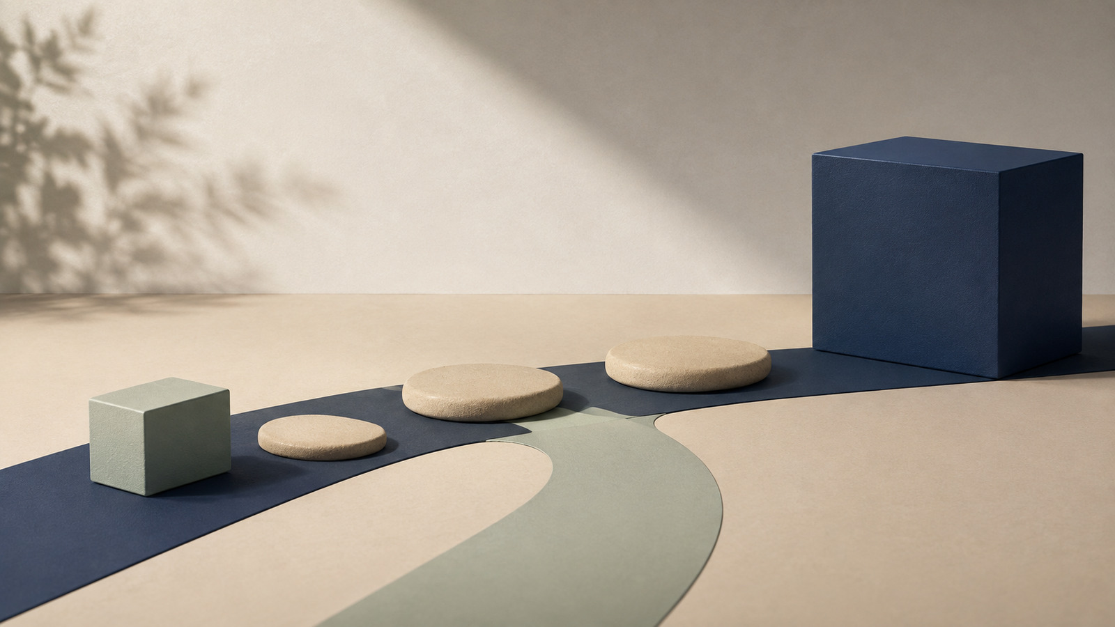 Stepping stones connect a product prototype to a larger capital block.
