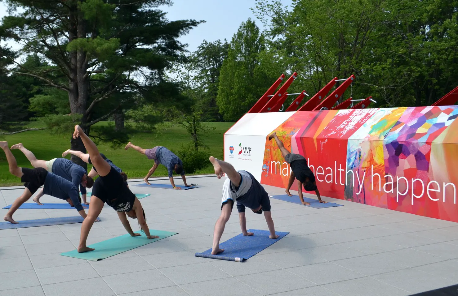 yoga on Fitness Court Studio