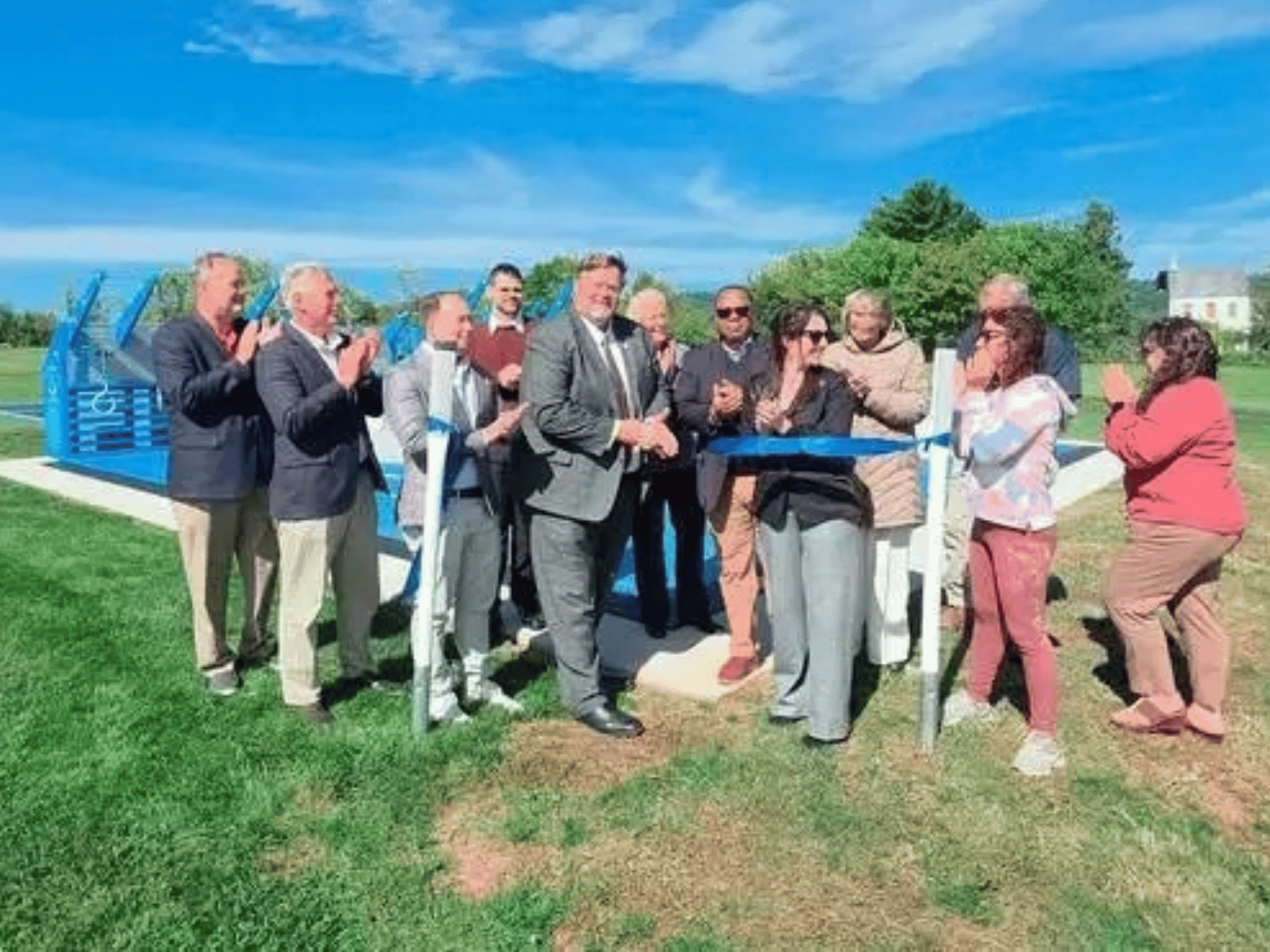 Bethlehem Township and Hunterdon County Officials Celebrate new Fitness Court with Ribbon-cutting Ceremony