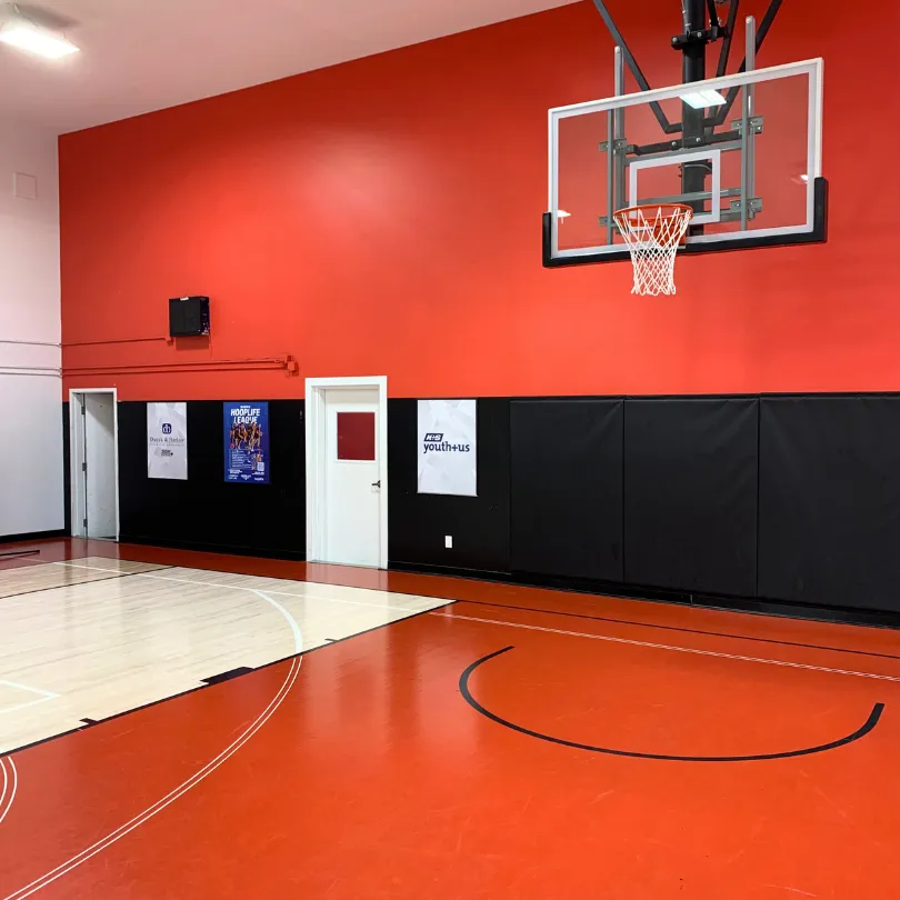Image of HoopLife Gymnasium with K+S Youth+Us Logo