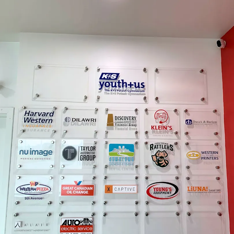 K+S logo placement in the lobby entrance