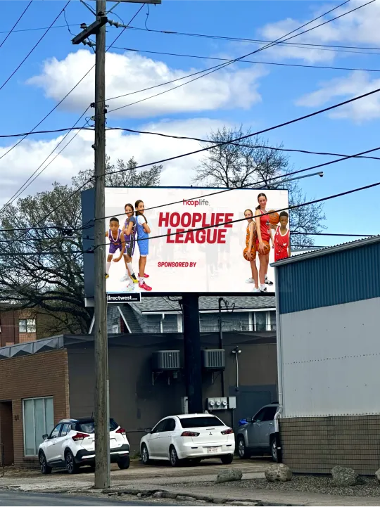 HoopLife Billboard zoomed in on Sask Drive