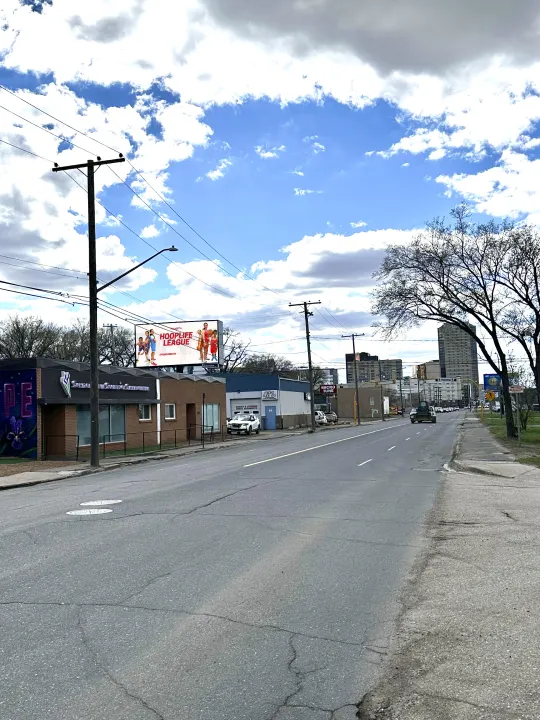 HoopLife Billboard on Sask Drive displaying Regina