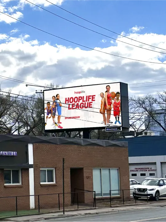 HoopLife Billboard on Sask Drive