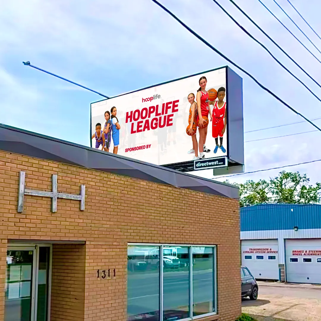 HoopLife Billboard on Saskdrive in Regina Saskatchewan