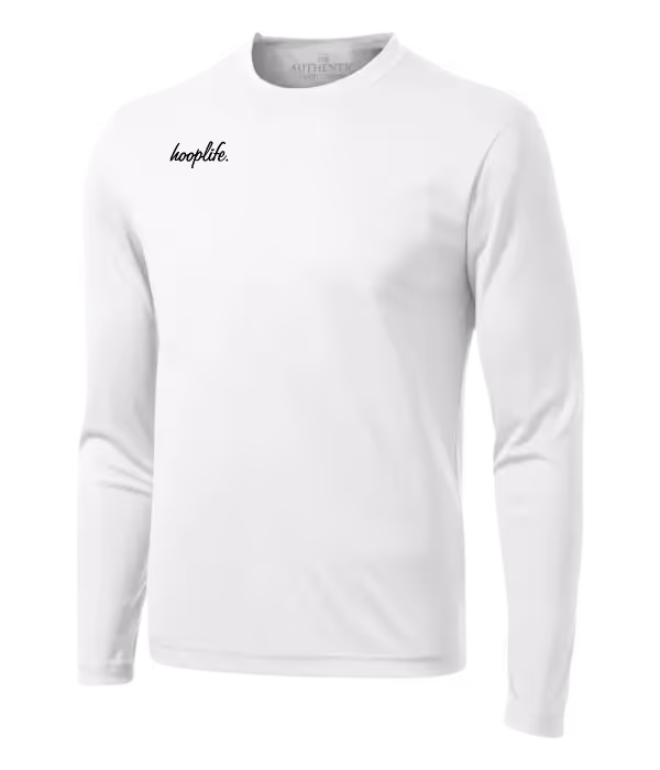 White Warm-Up Long Sleeve Shirt