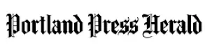 Portland Press Herald newspaper masthead in classic gothic-style typography