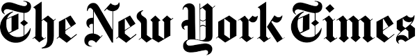 The New York Times logo in distinctive black gothic-style typography