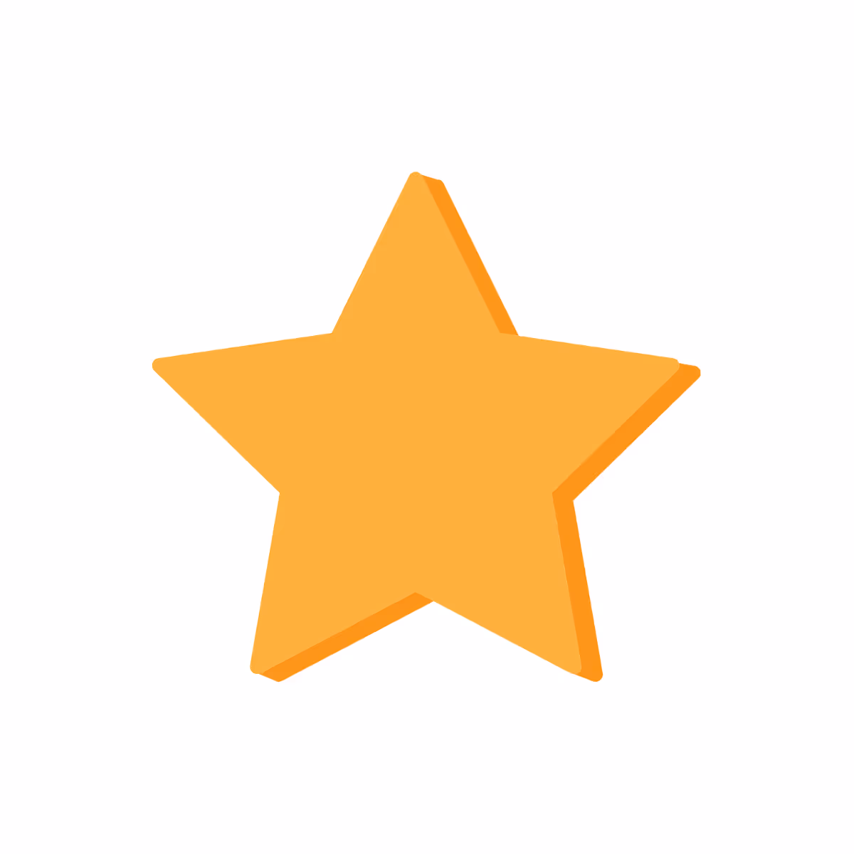 Small gold 5-point star